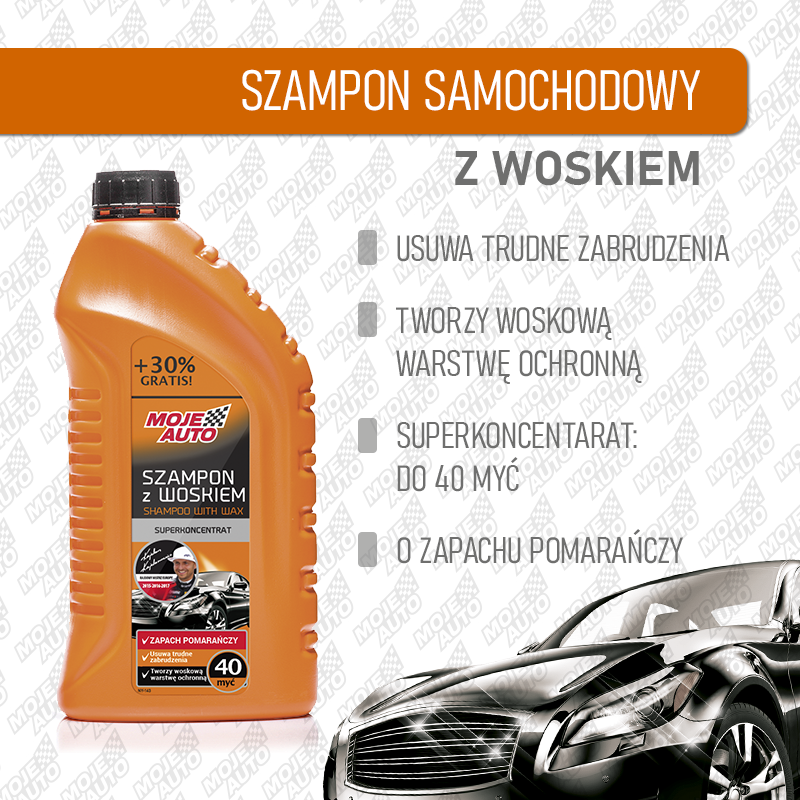 Szampon samochodowy z woskiem