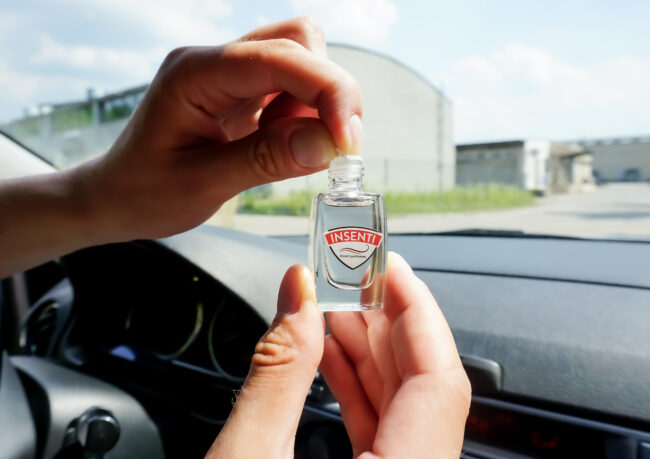 1 Stück 15 ml Auto Parfümflasche zum Aufhängen für Rückspiegel