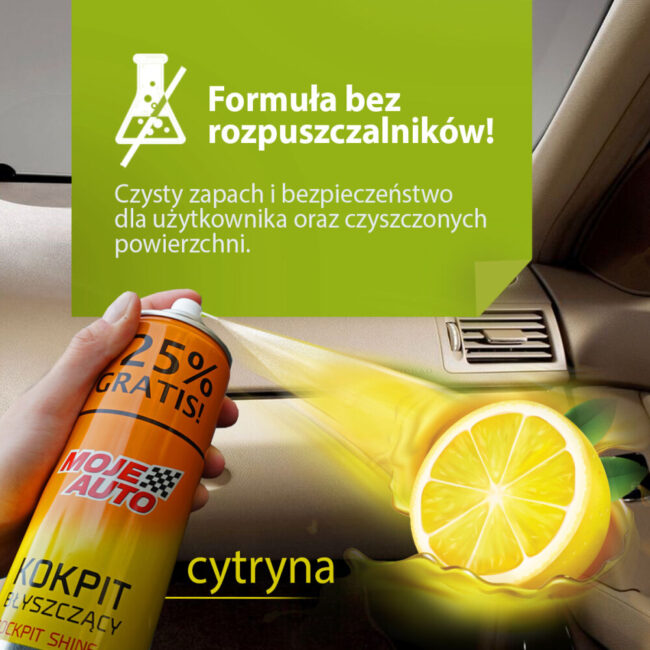 moje-auto.pl | Moje Auto Kokpit błyszczący Cytryna