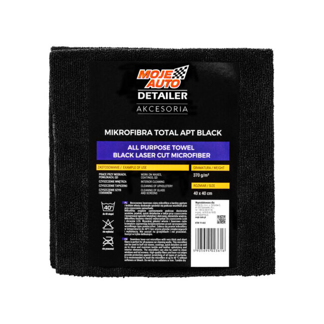 moje-auto.pl | Mikrofibra APT Black (All Purpose Towel) Moje Auto Detailer