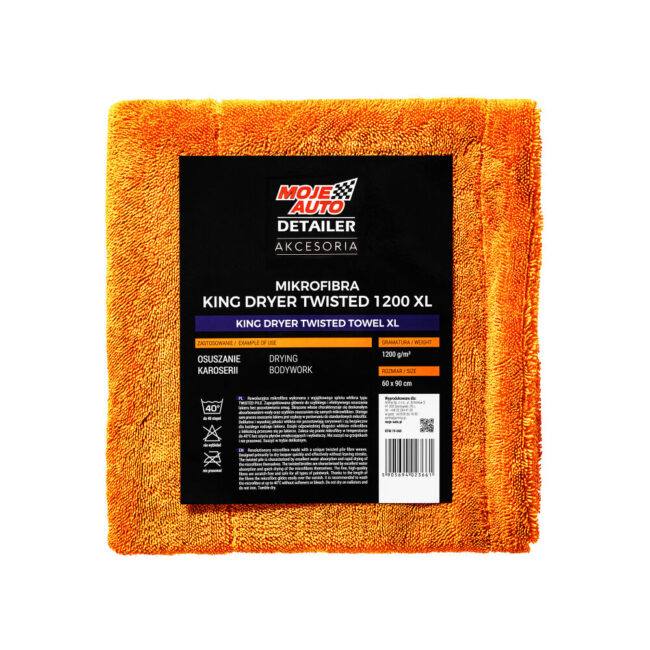 moje-auto.pl | Mikrofibra King Dryer Twisted Towel Moje Auto Detailer 1200g/m2
