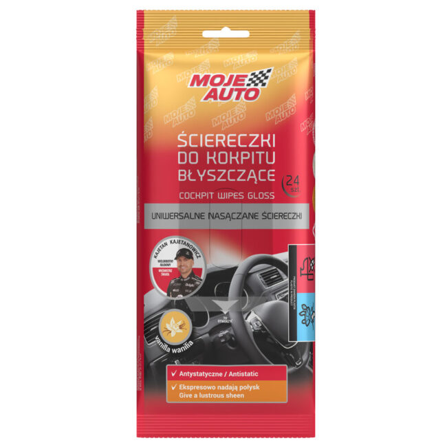 moje-auto.pl | Moje Auto Ściereczki do kokpitu Wanilia - Błyszczące