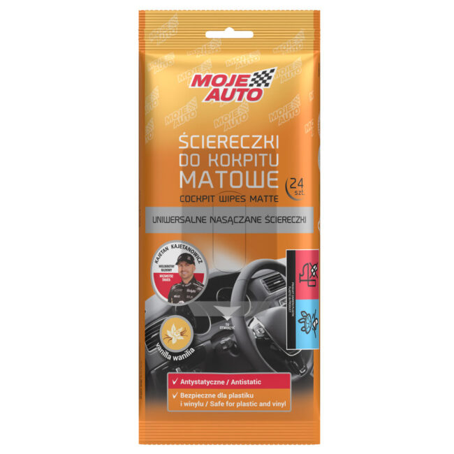 moje-auto.pl | Moje Auto Ściereczki do kokpitu Wanilia - Matowe